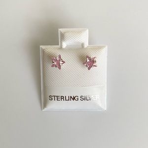 925 Sterling Silver Star Studs